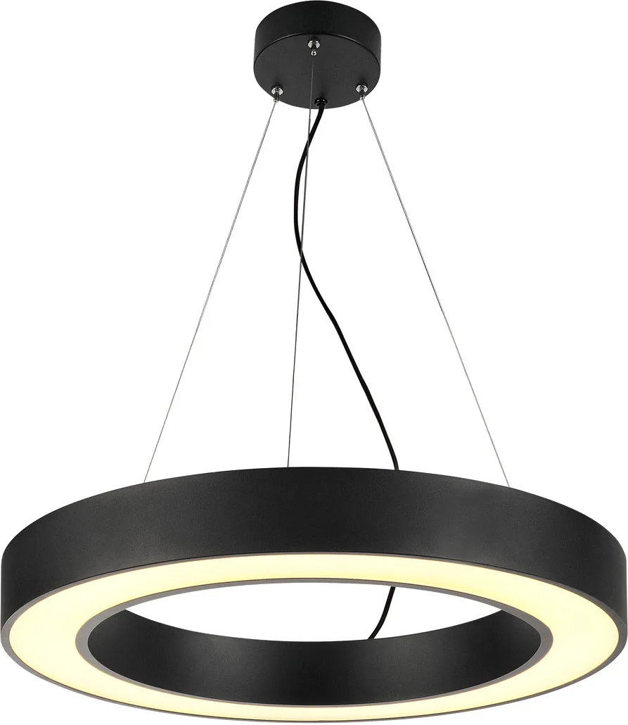 MEDO RING 60 Pendelleuchte, LED, schwarz, Ø 60 cm, inkl. LED-Treiber - Pendelleuchten fra SLV – produktbillede