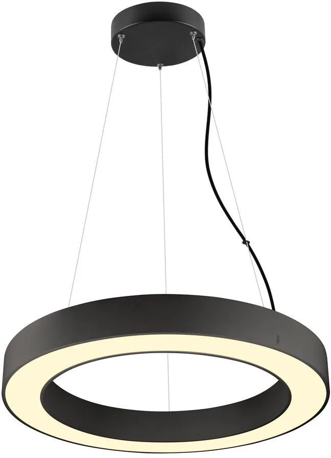 MEDO® RING 60, Pendelleuchte, Pendellänge 300cm, 3000/4000K, 110°, PHASE, schwarz - Pendelleuchten fra SLV – produktbillede