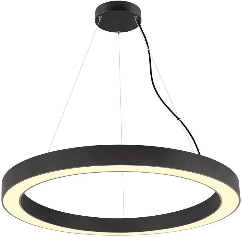 MEDO® RING 90, Pendelleuchte, Pendellänge 300cm, 3000/4000K, 110°, DALI, Touch, schwarz - Pendelleuchten fra SLV – produktbillede