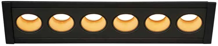MILANDOS 6, Deckeneinbauleuchte schwarz 2700K 45° - Downlights fra SLV – produktbillede