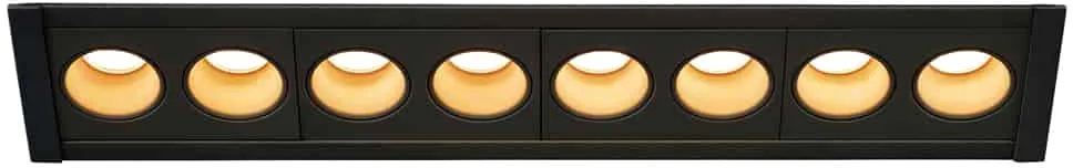 MILANDOS 8, Deckeneinbauleuchte schwarz 2700K 45° - Downlights fra SLV – produktbillede