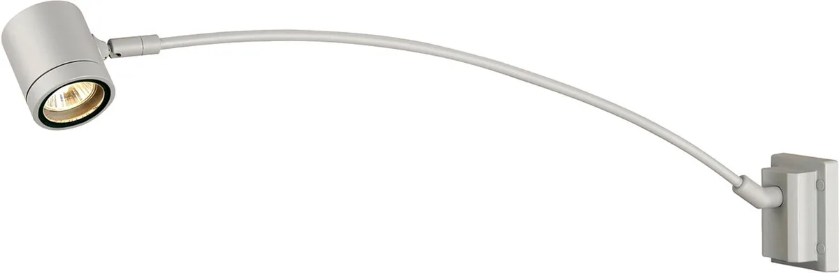 NEW MYRA DISPLAY CURVE, silbergrau, GU10, max. 50W, IP55 - Stand-, Wand- und Deckenleuchten (Outdoor) de SLV – photo produit