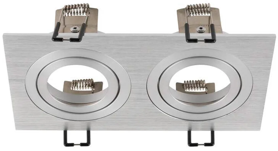 NEW TRIA® 155, Deckeneinbauring, L: 17 B: 9 H: 4cm, zweiflammig, IP 20, aluminium - Einbauringe från SLV – produktbild