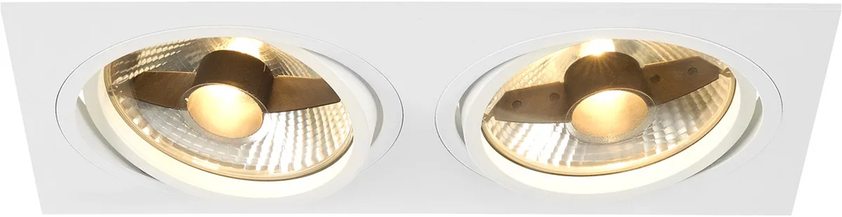 NEW TRIA 2 Einbauleuchte, QPAR111, weiß matt, max. 150W - Downlights von SLV – Produktfoto