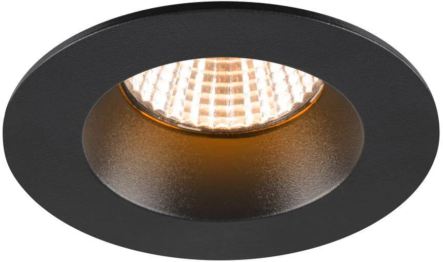 NEW TRIA® 68, Deckeneinbauleuchte, 2700K, 38°, IP 20 / IP 65, rund, schwarz - Einbauleuchten von SLV – Produktfoto