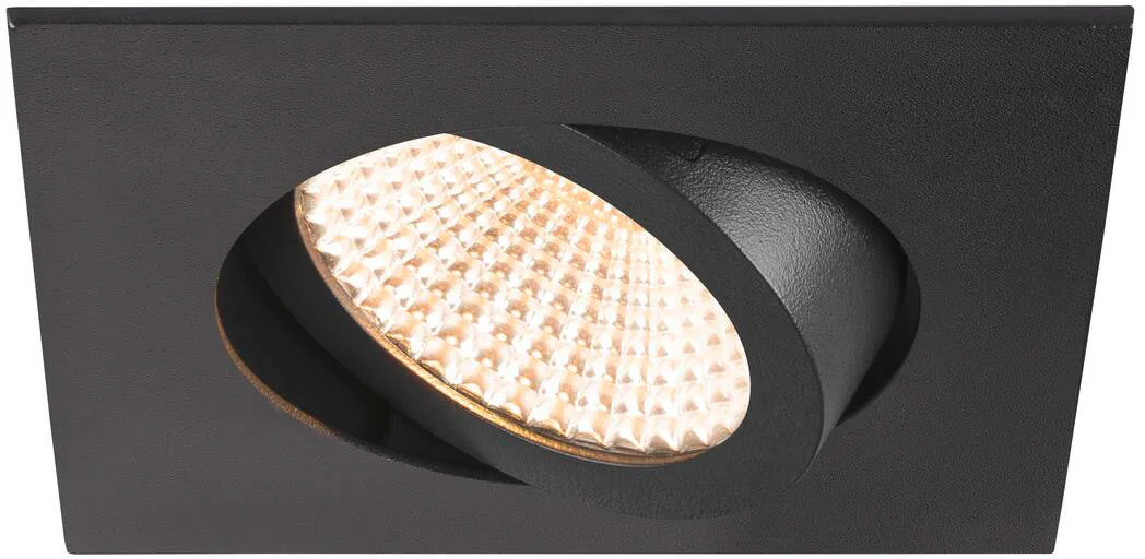 NEW TRIA® 68, Deckeneinbauleuchte, 2700K, 60°, IP 20, quadratisch, schwarz - Einbauleuchten från SLV – produktbild