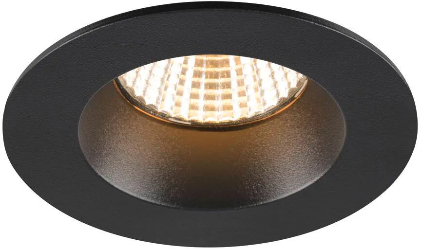 NEW TRIA® 68, Deckeneinbauleuchte, 3000K, 38°, IP 20 / IP 65, rund, schwarz - Einbauleuchten från SLV – produktbild