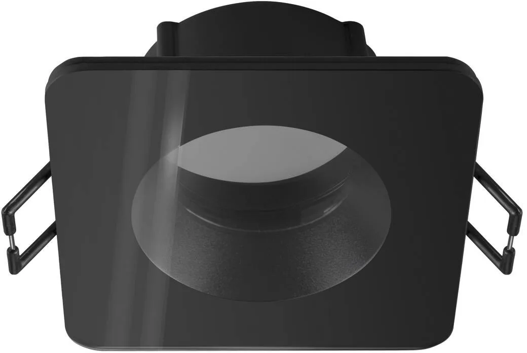 NEW TRIA® 68, Deckeneinbauring, L: 8.3 B: 8.3 H: 3.55 cm, IP 65, inkl. Glas, schwarz - Einbauringe by SLV – product photo