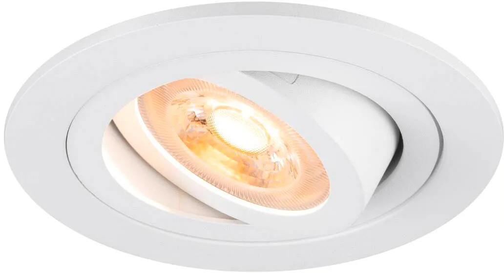 NEW TRIA® 75, Deckeneinbauleuchte, rund, max. 10W GU10, weiß - Einbauleuchten från SLV – produktbild
