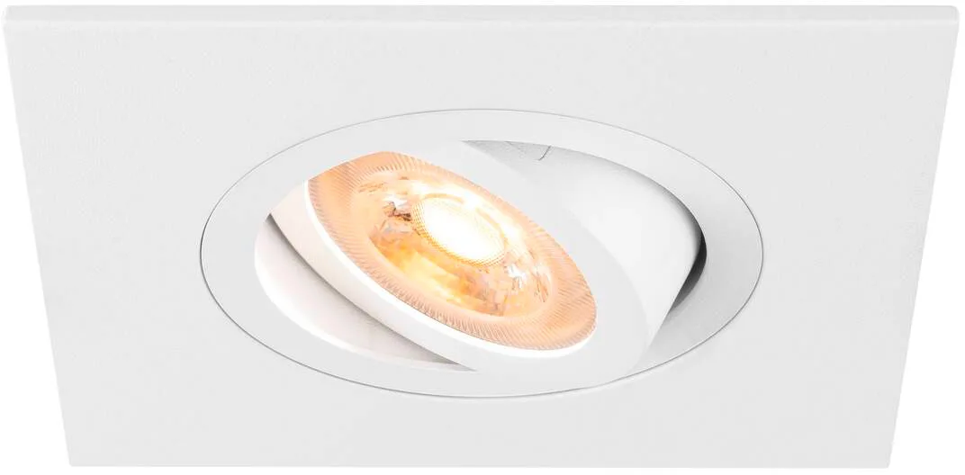 NEW TRIA® 75 XL, Deckeneinbauleuchte, quadratisch, max. 10W, GU10, weiß - Einbauleuchten de SLV – photo produit