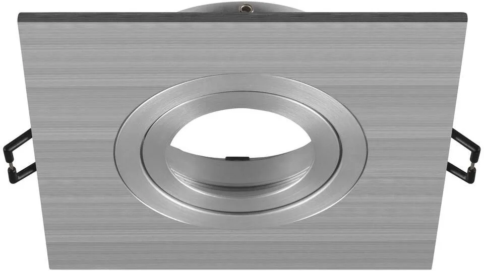 NEW TRIA® 75 XL, Deckeneinbauring, L: 11 B: 11 H: 2.6 cm, aluminium - Einbauringe by SLV – product photo