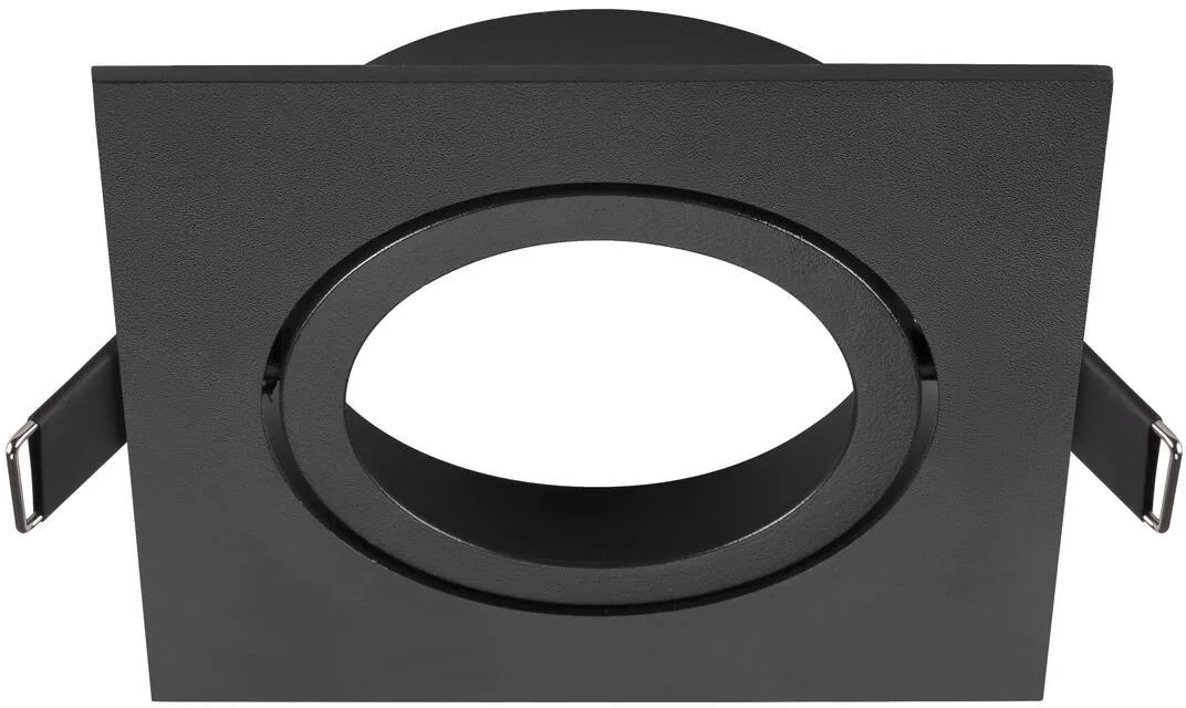 NEW TRIA® 95, Deckeneinbauring, L: 11 B: 11 H: 2.6 cm, IP 20, schwarz - Einbauringe fra SLV – produktbillede