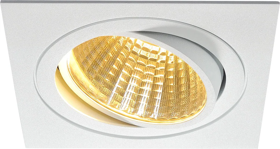 NEW TRIA LED DL SQUARE Set, mattweiss, 25W, 30°,2700K,inkl. Treiber,Clipf. - Einbauleuchten von SLV – Produktfoto
