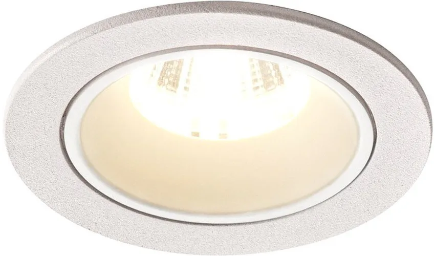 NUMINOS® DL S, Indoor LED Deckeneinbauleuchte weiß/weiß 4000K 55° inkl. Blattfedern - Downlights de SLV – photo produit