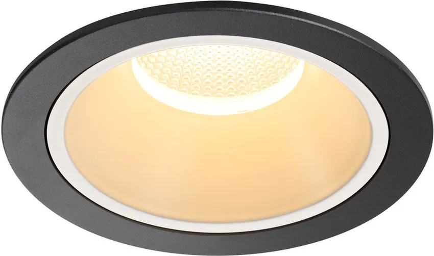 NUMINOS® DL XL, Indoor LED Deckeneinbauleuchte schwarz/weiß 3000K 55° - Downlights från SLV – produktbild