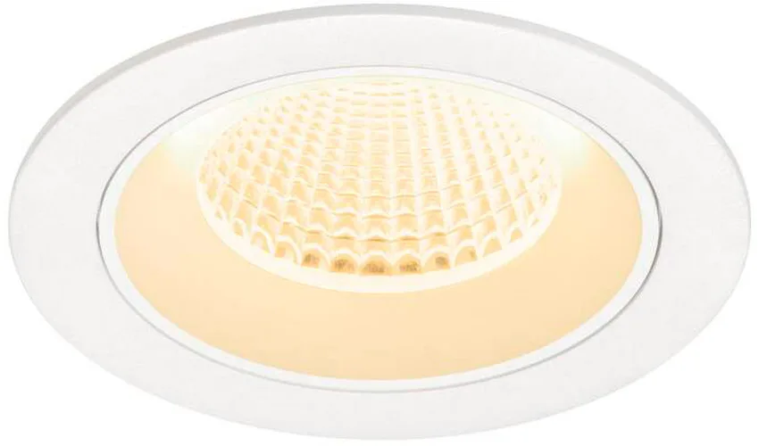 NUMINOS® M, Deckeneinbauleuchte, 3000 K, 40°, IP20, rund, weiß - Downlights von SLV – Produktfoto