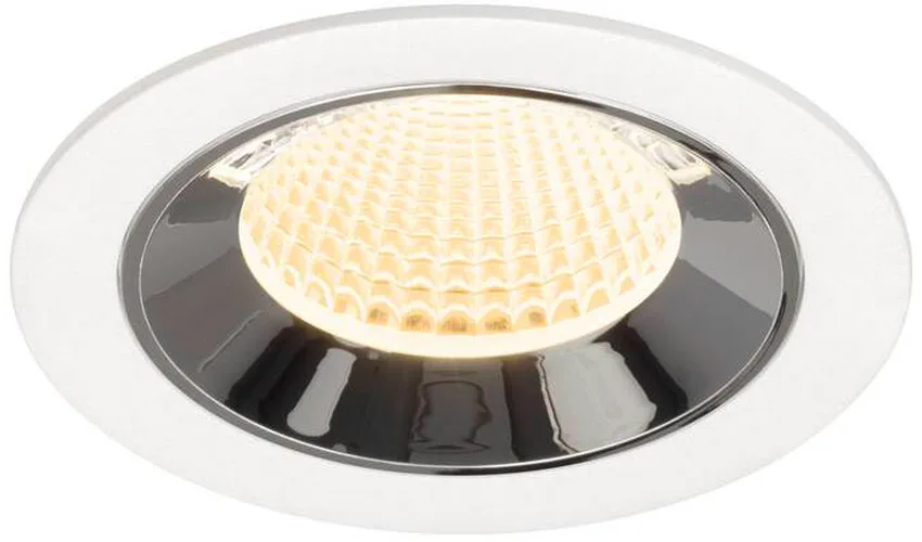 NUMINOS® M, Deckeneinbauleuchte weiß/chrom 3000 K 40° - Downlights von SLV – Produktfoto