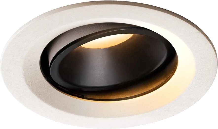NUMINOS® MOVE DL M, Indoor LED Deckeneinbauleuchte weiß/schwarz 2700K 20° dreh- und schwenkbar - Downlights från SLV – produktbild