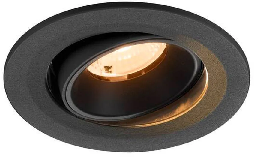 NUMINOS® MOVE S, Deckeneinbauleuchte, 2700 K, 40°, IP20, rund, schwarz - Wand- und Deckenleuchten de SLV – photo produit