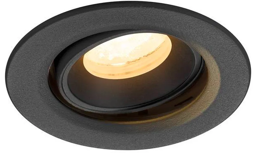 NUMINOS® MOVE XS, Deckeneinbauleuchte, 3000 K, 40°, IP20, rund, schwarz - Wand- und Deckenleuchten de SLV – photo produit