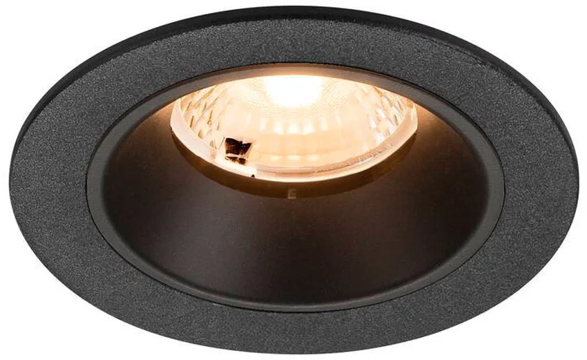NUMINOS® S, Deckeneinbauleuchte, 2700 K, 40°, IP20, rund, schwarz - Wand- und Deckenleuchten fra SLV – produktbillede