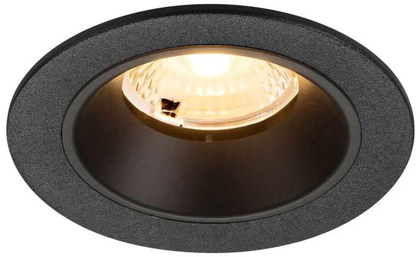 NUMINOS® S, Deckeneinbauleuchte, 3000 K, 40°, IP20, rund, schwarz - Wand- und Deckenleuchten de SLV – photo produit
