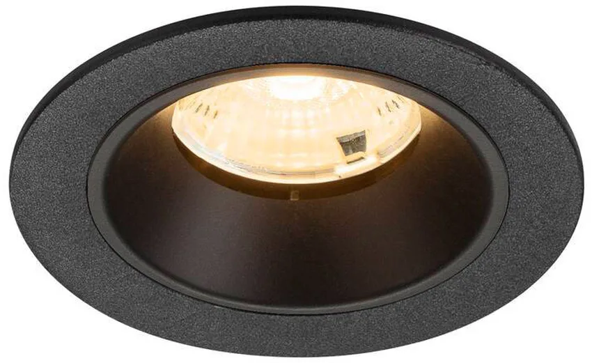 NUMINOS® S, Deckeneinbauleuchte, 3000 K, 55°, IP20, rund, schwarz - Wand- und Deckenleuchten de SLV – photo produit