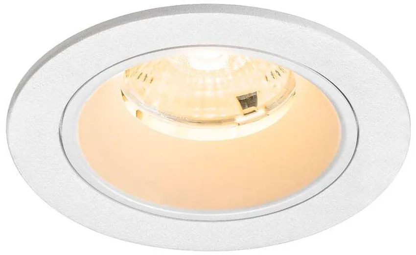 NUMINOS® S, Deckeneinbauleuchte, 3000 K, 55°, IP20, rund, weiß - Wand- und Deckenleuchten von SLV – Produktfoto