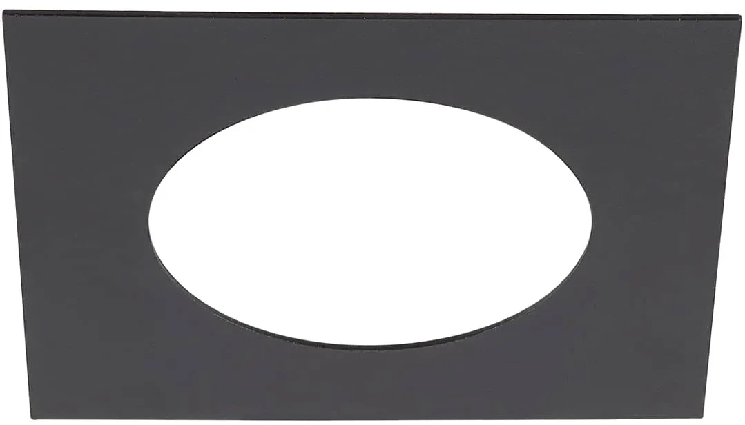Numinos® S Einbaurahmen, eckig 160/100mm schwarz - Einbauringe de SLV – photo produit