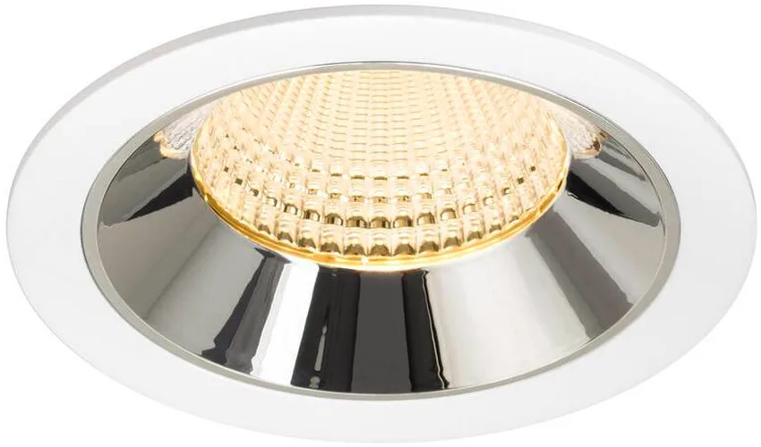 NUMINOS® XL, Deckeneinbauleuchte weiß/chrom 3000 K 55° - Downlights de SLV – photo produit
