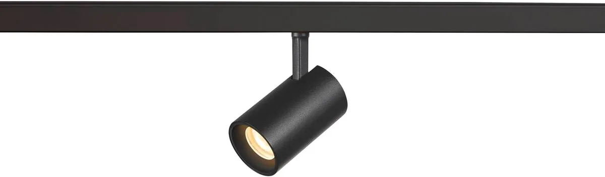NUMINOS® XS 48V TRACK, DALI, Spot, schwarz / schwarz, 8.7W, 690lm, 3000K, CRI90, 55° - Leuchten mit 3 Phasen Adapter 48V från SLV – produktbild
