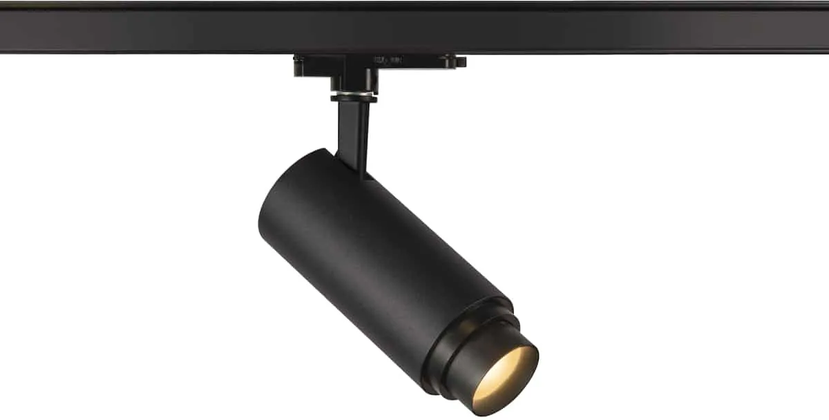 NUMINOS® ZOOM M DALI, 3 Phasen Spot schwarz 20W 2700K 15-60° - Leuchten mit 3 Phasen Adapter 230V von SLV – Produktfoto