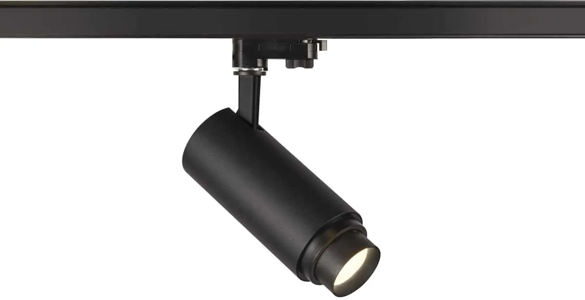 NUMINOS® ZOOM M PHASE, 3 Phasen Spot schwarz 20W 4000K 15-60° - Leuchten mit 3 Phasen Adapter 230V de SLV – photo produit