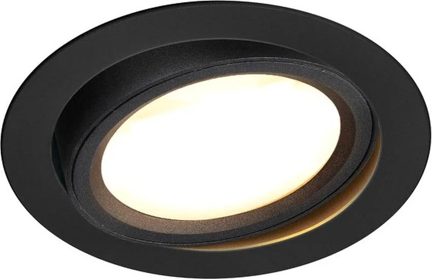 OCULUS DL MOVE, Indoor LED Deckeneinbauleuchte schwarz DIM-TO-WARM 2000-3000K - Downlights de SLV – photo produit