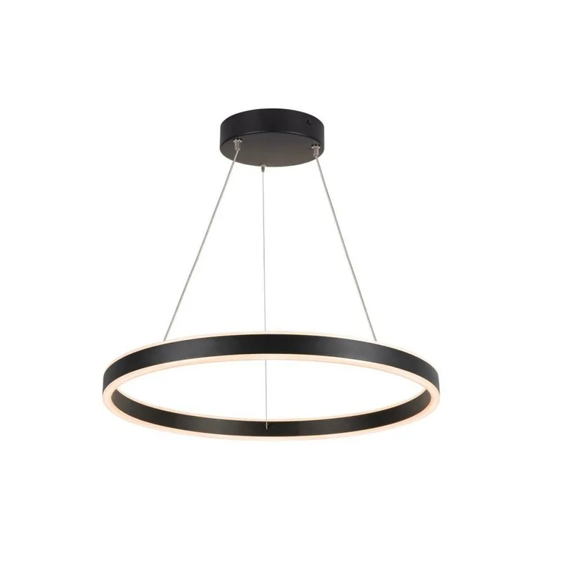 One 60 LED hanglamp, zwart, Ø 60 cm, up/down, CCT de SLV – photo produit