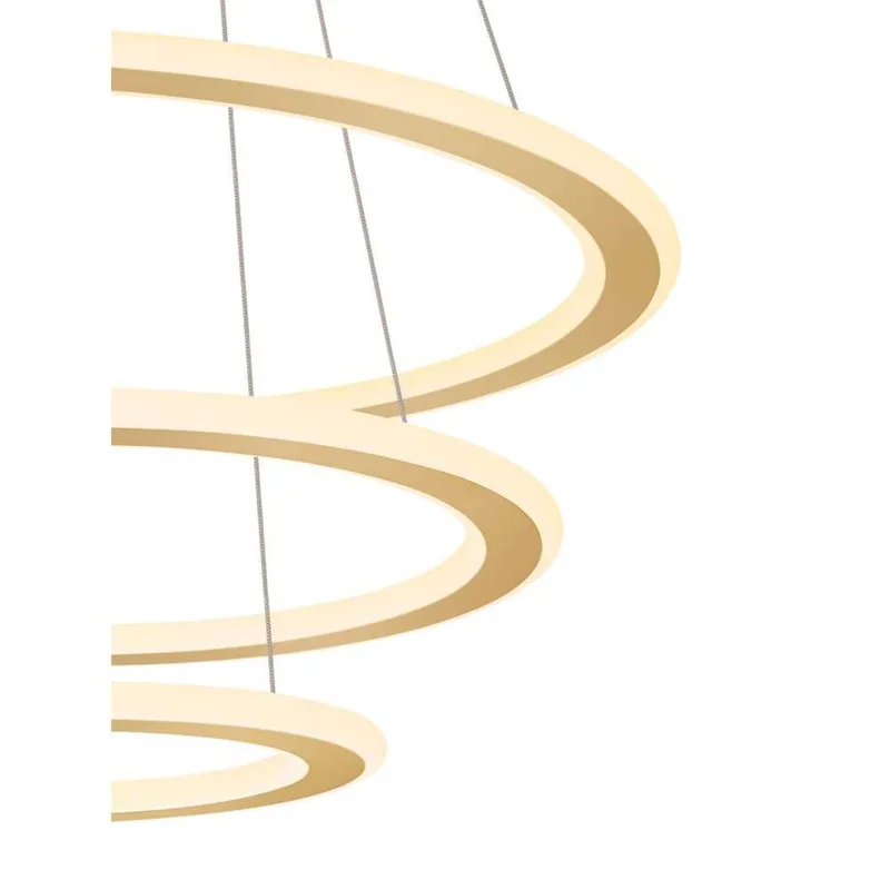 One Flat Suspension Triple 2700/3000K Brass de SLV – photo produit