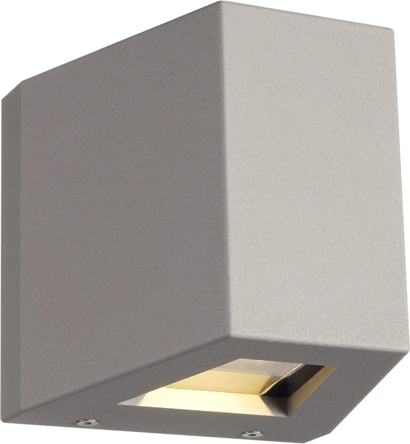 OUT-BEAM Outdoor Wandleuchte, LED, 3000K, Beam up/Flood down, sil.grau - Stand-, Wand- und Deckenleuchten (Outdoor) von SLV – Produktfoto