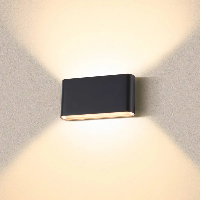 Oval buitenwandlamp up/down CCT 17,5 cm fra SLV i Sort – produktbillede