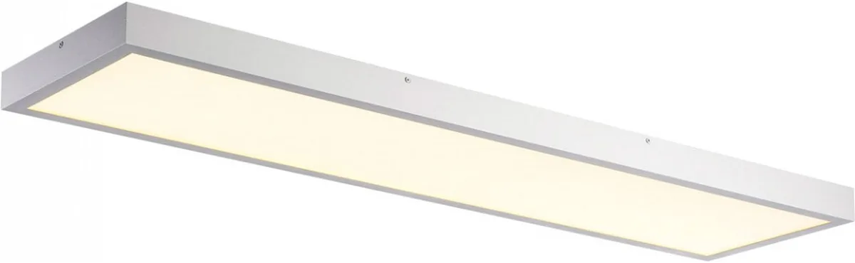 PANEL 1200x300mm LED Indoor Deckenaufbauleuchte, 3000K, silbergrau - Wand- und Deckenleuchten von SLV – Produktfoto