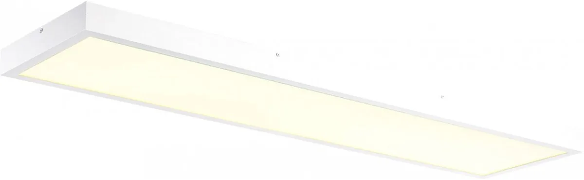 PANEL 1200x300mm LED Indoor Deckenaufbauleuchte, 4000K, weiß - Wand- und Deckenleuchten von SLV – Produktfoto