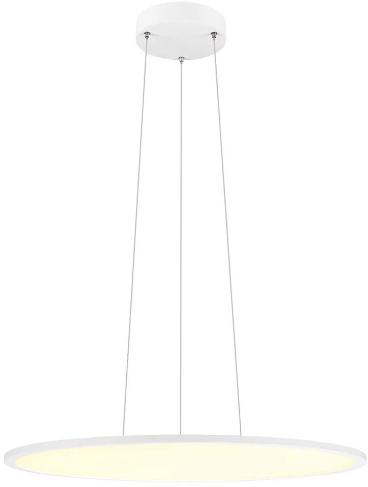 PANEL 60, Pendelleuchte, rund, PHASE, Pendellänge 200 cm, 3000/4000K, 90°, weiß - Pendelleuchten de SLV – photo produit