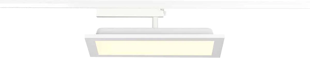 PANEL TRACK square 150x300mm, 1 Phasen Spot weiß 18W 3000K - Leuchten mit 1 Phasen Adapter by SLV – product photo