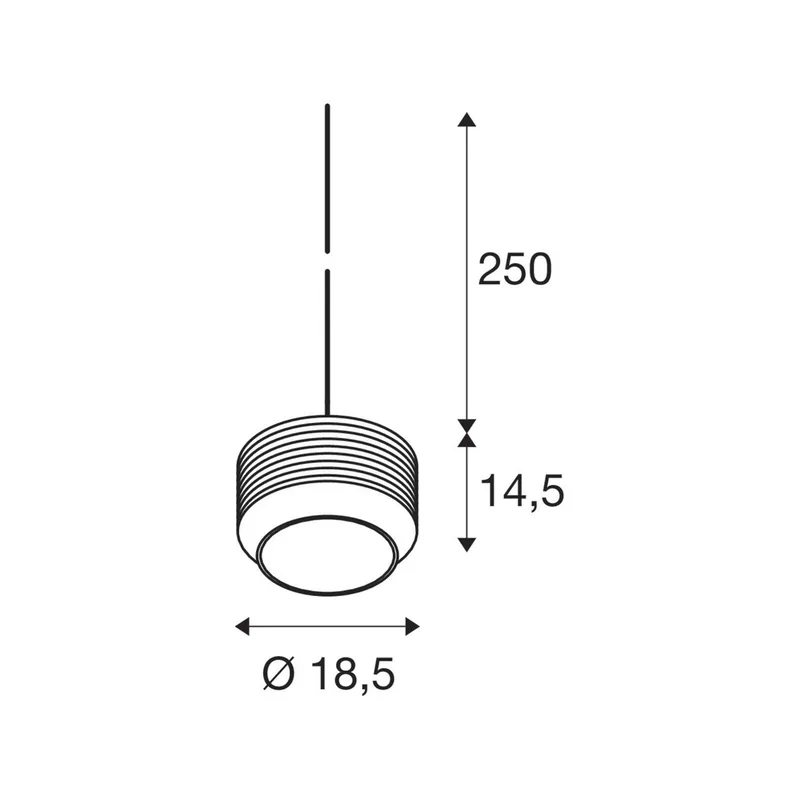 Pantilo Rope 19 hanglamp zilver by SLV – product photo