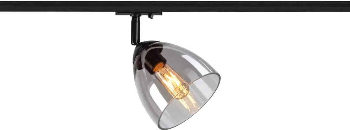 PARA CONE GL GU10, 1 Phasen Spot schwarz / transparent - Leuchten mit 1 Phasen Adapter fra SLV – produktbillede