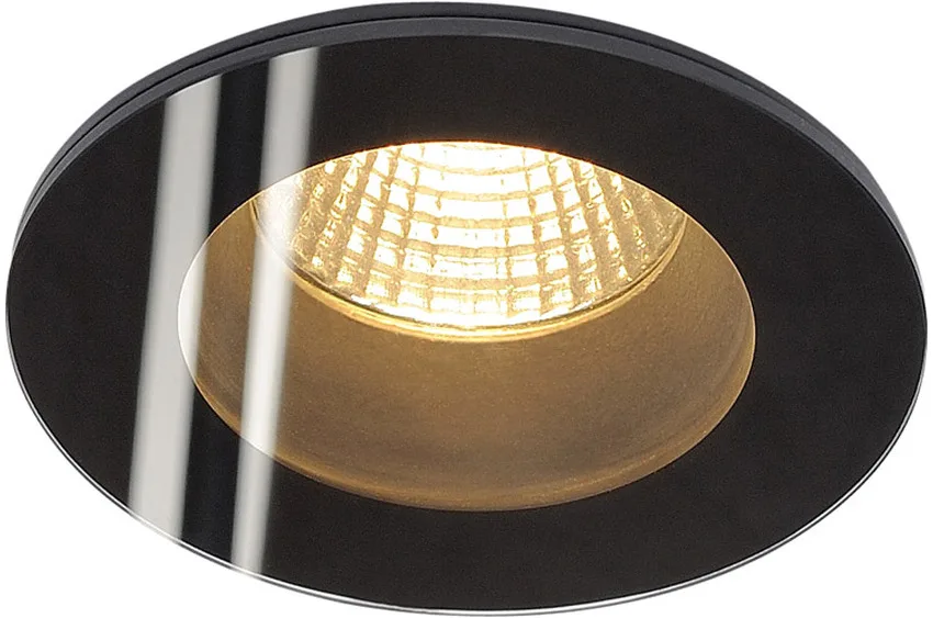 PATTA-I, Deckeneinbauleuchte, eckig, mattschwarz, 9W, 38°, 3000K, inkl. Tr - Downlights von SLV – Produktfoto