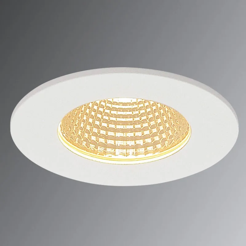 Patta-I LED inbouwlamp, rond, mat wit de SLV en Wit mat – photo produit