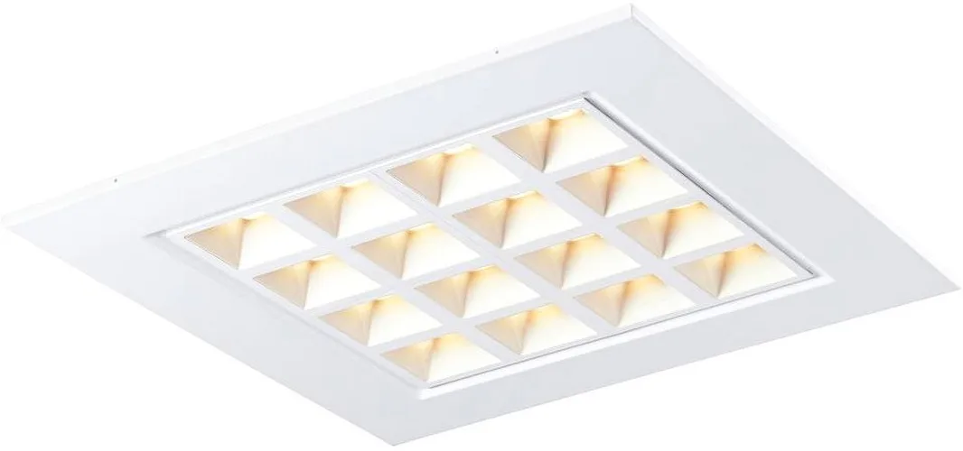 PAVONO 600x600, Indoor LED Deckeneinbauleuchte weiß 3000K UGR - Einbauleuchten från SLV – produktbild