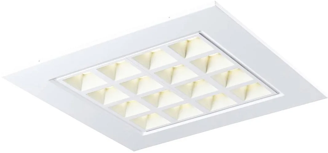 PAVONO 600x600, Indoor LED Deckeneinbauleuchte weiß 4000K UGR - Einbauleuchten från SLV – produktbild