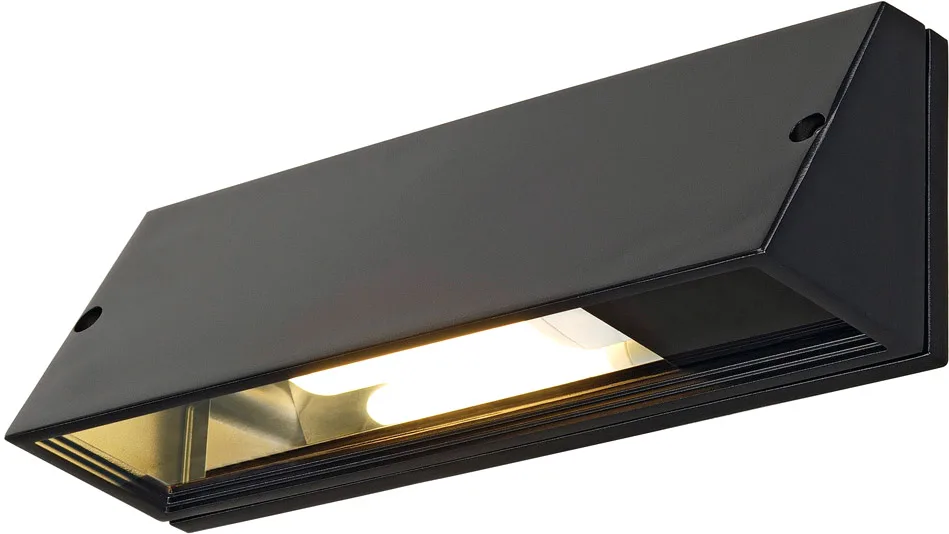 PEMA SQUARE Wandleuchte, schwarz, E27, max. 15W - Stand-, Wand- und Deckenleuchten (Outdoor) von SLV – Produktfoto