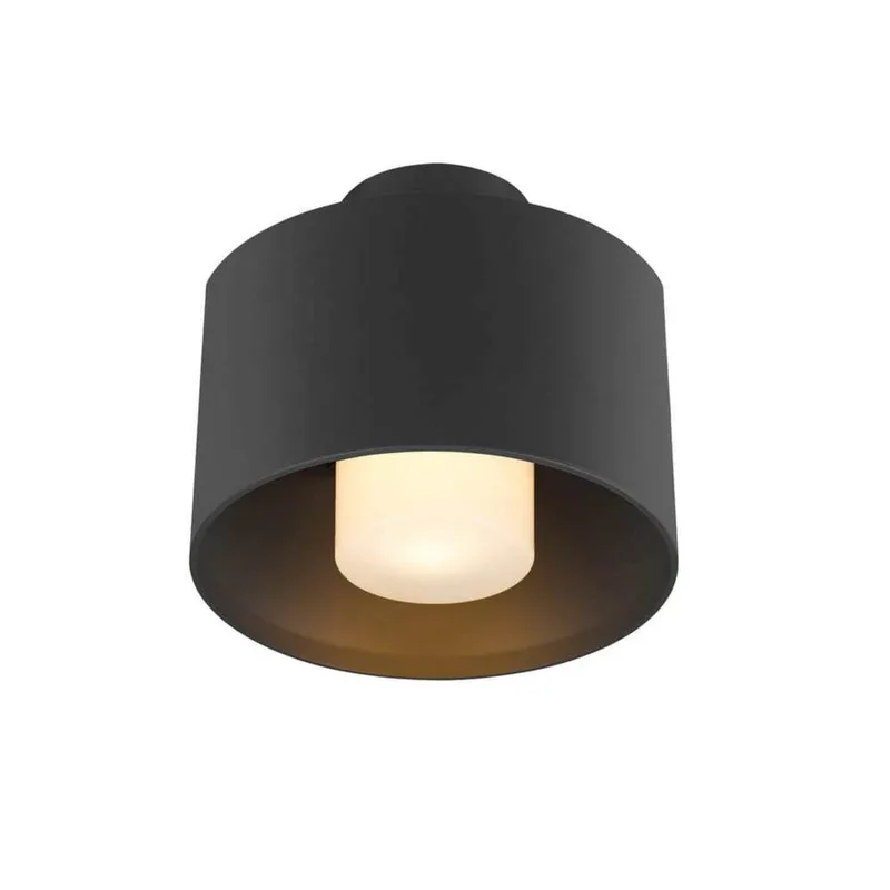 Plafonnier d'extérieur Photoni Cyl, cylindrique noir de SLV – photo produit